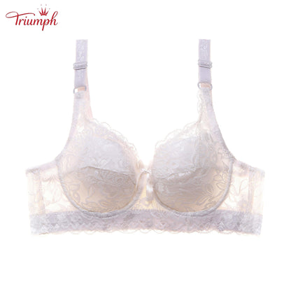 Triumph - Безплатна доставка，3 дантелени сутиена Push Up，Меки и удобни