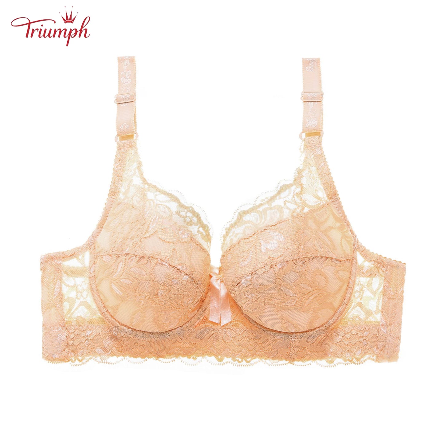 Triumph - Безплатна доставка，3 дантелени сутиена Push Up，Меки и удобни