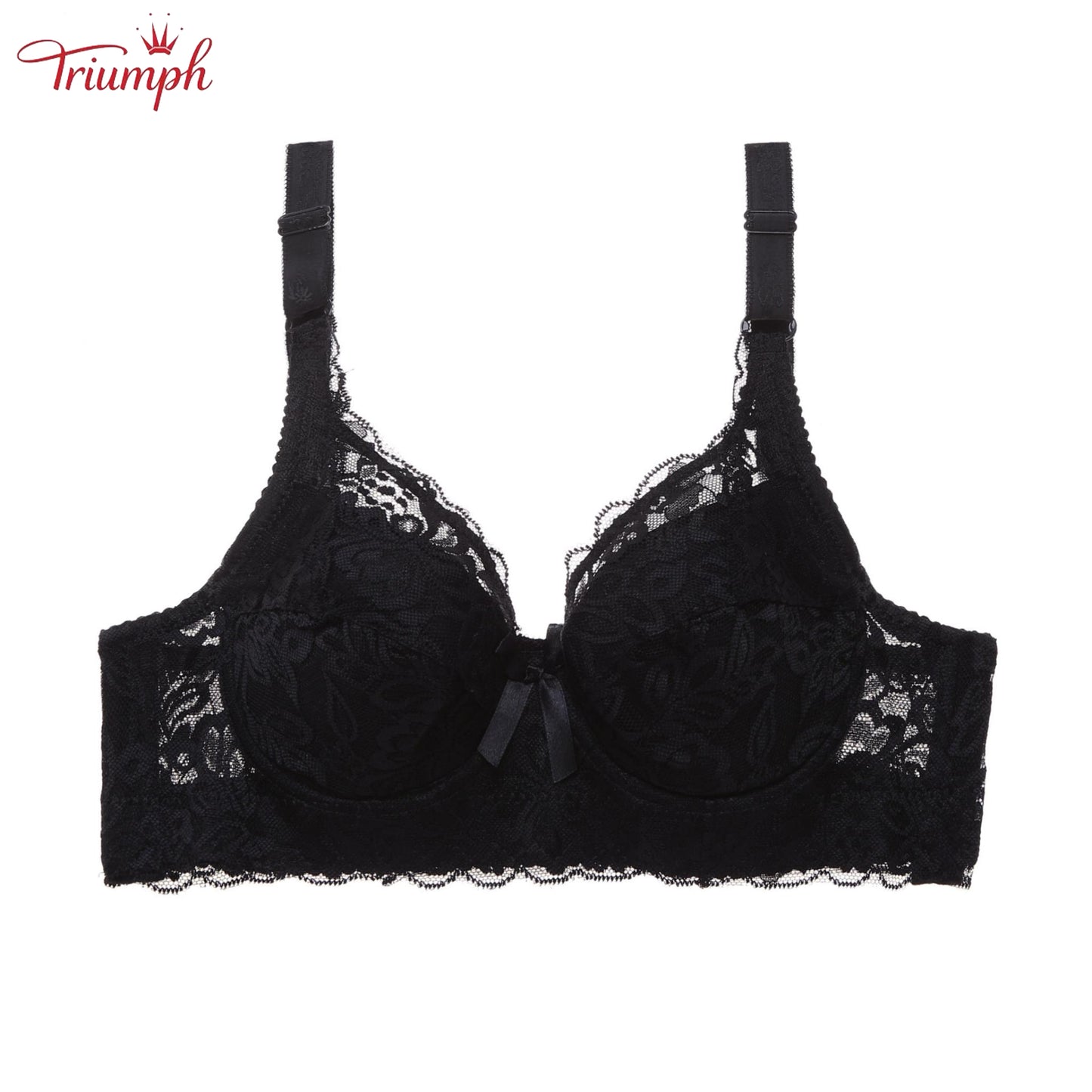 Triumph - Безплатна доставка，3 дантелени сутиена Push Up，Меки и удобни