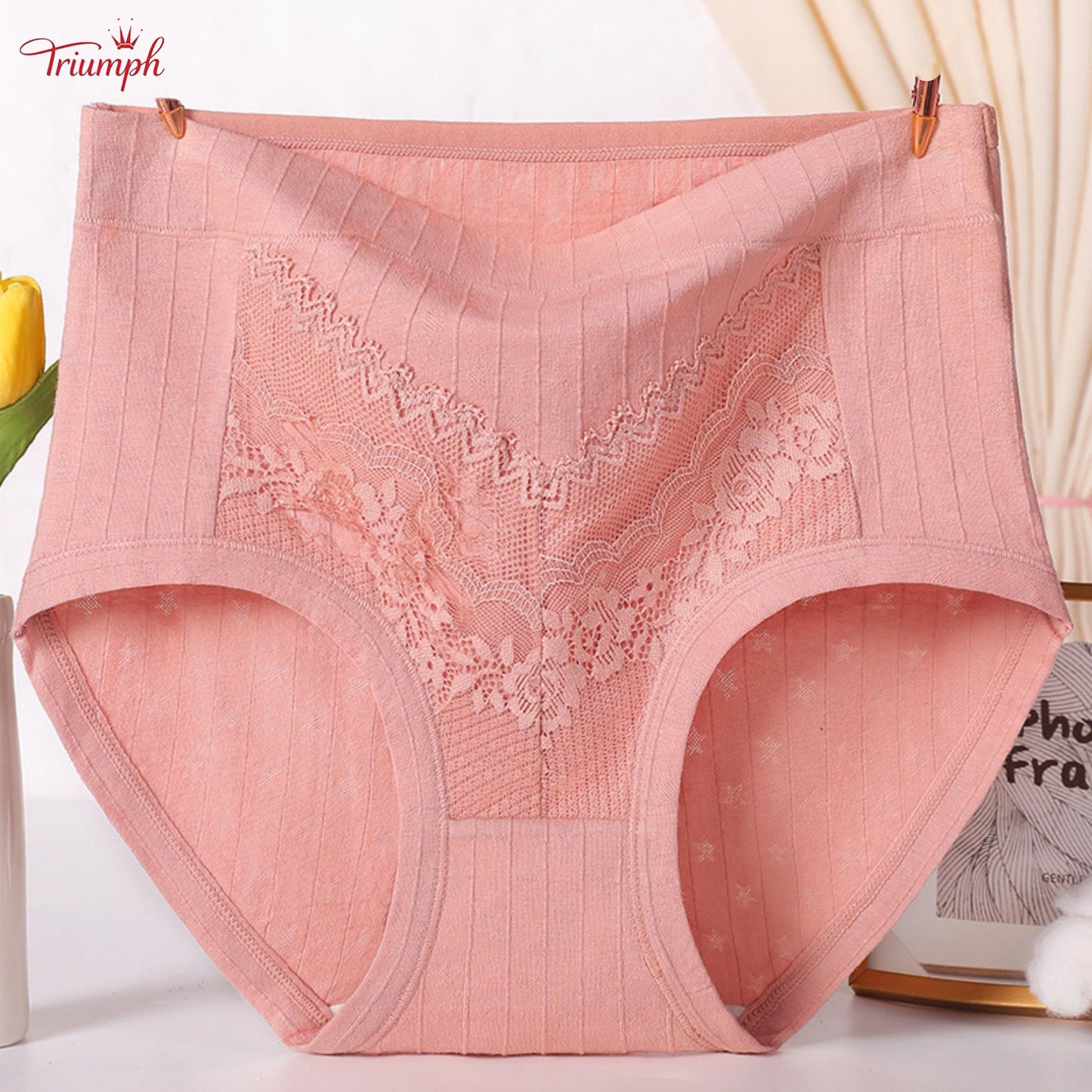 Triumph - 4 опаковки памучни слипове с безплатна доставка меки райета