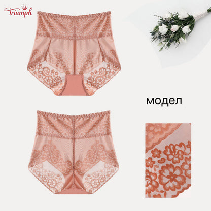 Triumph - Комплект от 4 секси дантелени слипове, популярна дантела, високо качество, безплатна доставка, подходящ за 40-120 KG