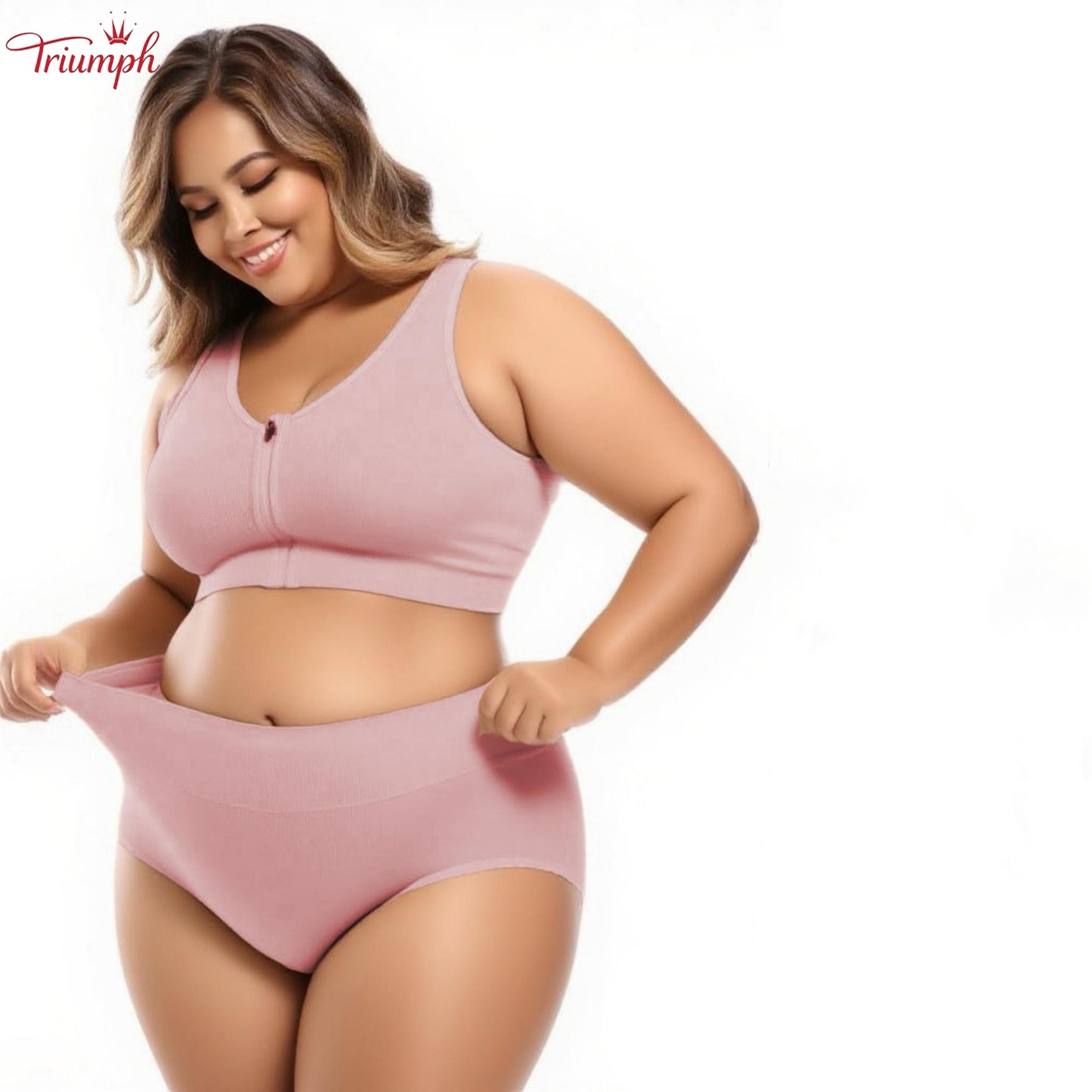 Triumph - Комплект от 4 памучни слипове, безплатна доставка, контрол на корема, повдигане на дупето