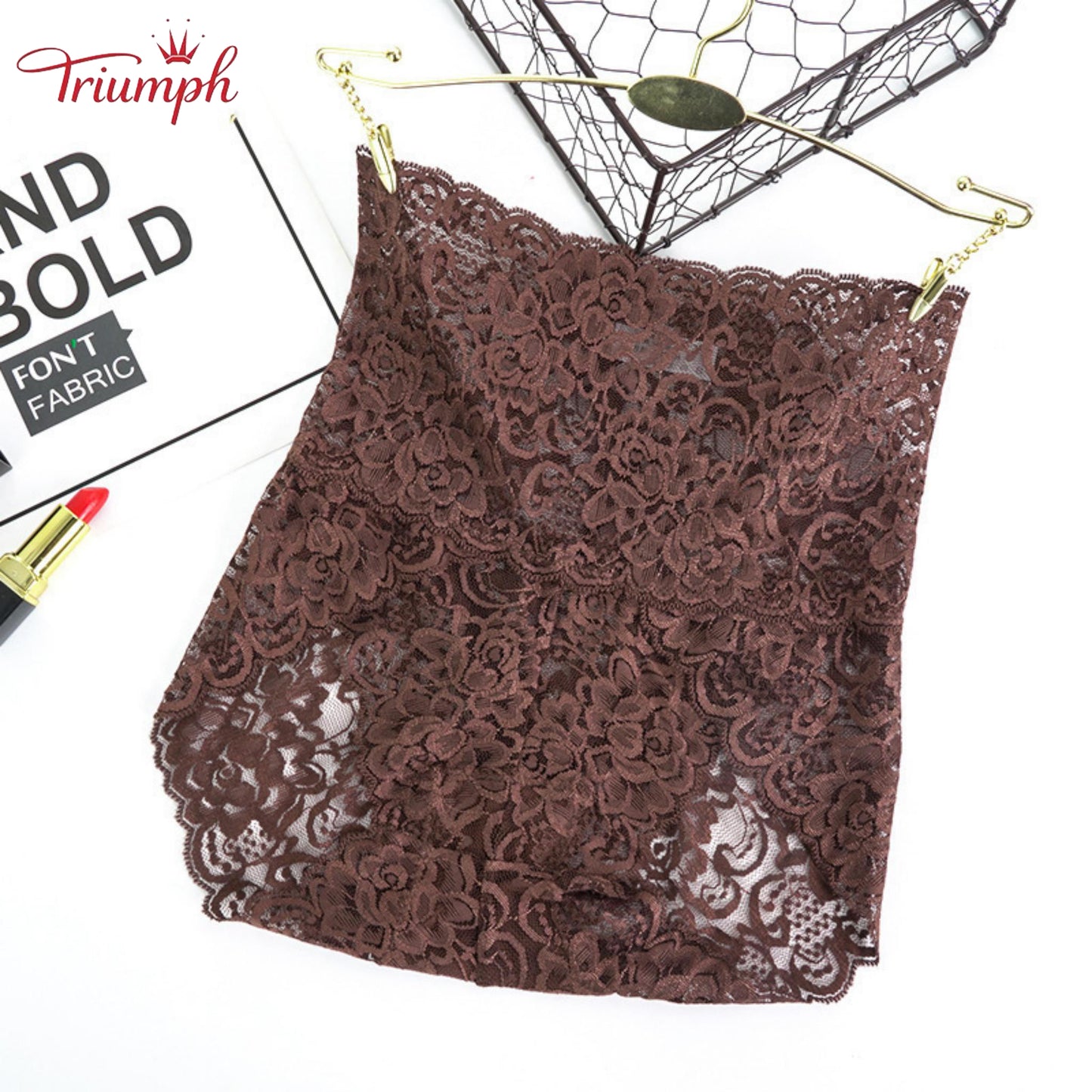 Triumph - 4 пакета секси дантелени бикини，Безплатна доставка，Популярна дантела，луксозен，Подходящ за 40-110 kg