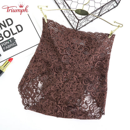 Triumph - 4 пакета секси дантелени бикини，Безплатна доставка，Популярна дантела，луксозен，Подходящ за 40-110 kg
