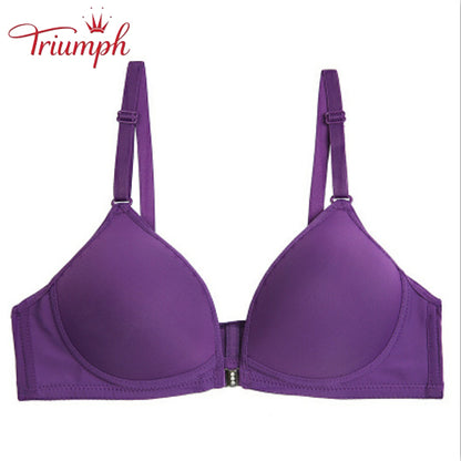 Triumph-Сутиен пакет от 3 броя,Sutien с копчета отпред,Брашон без подплънки,Секси, удобен,Без подплънки,Push Up