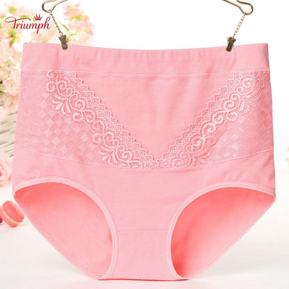 Triumph - Комплект от 4 памучни слипове, безплатна доставка, контрол на корема, повдигане на дупето