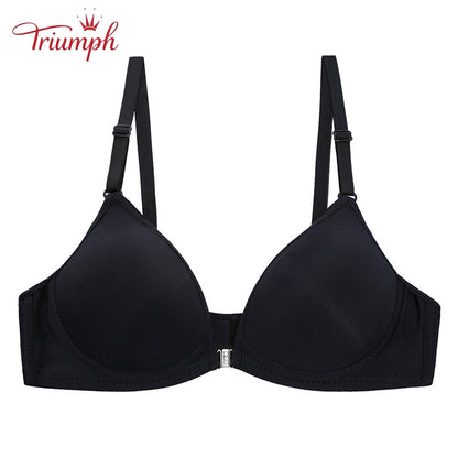 Triumph-Сутиен пакет от 3 броя,Sutien с копчета отпред,Брашон без подплънки,Секси, удобен,Без подплънки,Push Up