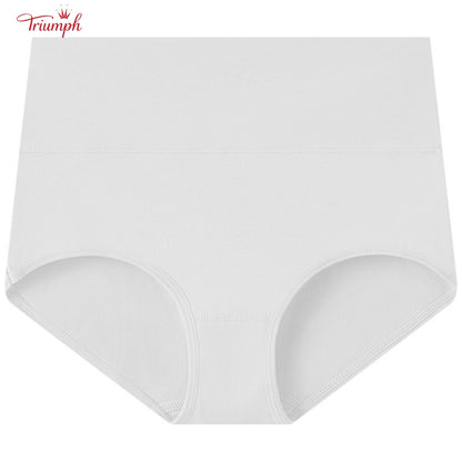 Triumph - Комплект от 4 памучни слипове, безплатна доставка, контрол на корема, повдигане на дупето