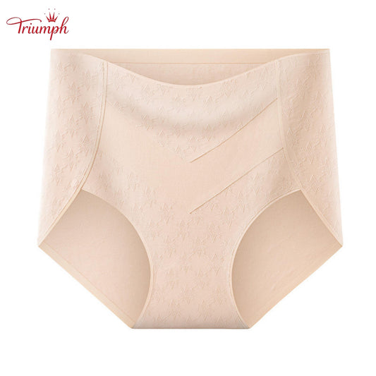 Triumph - Комплект от 4 памучни бикини с висока талия и сладък звезден принт, безплатна доставка