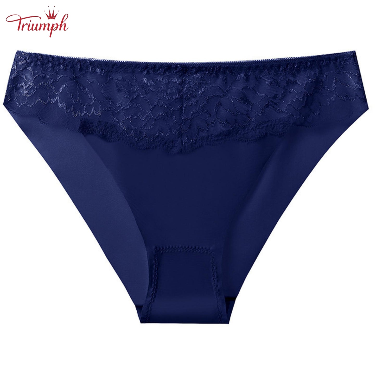 Triumph - Безплатна доставка，4 пакета дантелени слипове，Коприна и памук，4 цвята，40-85 KG и повече