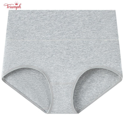 Triumph - Комплект от 4 памучни слипове, безплатна доставка, контрол на корема, повдигане на дупето
