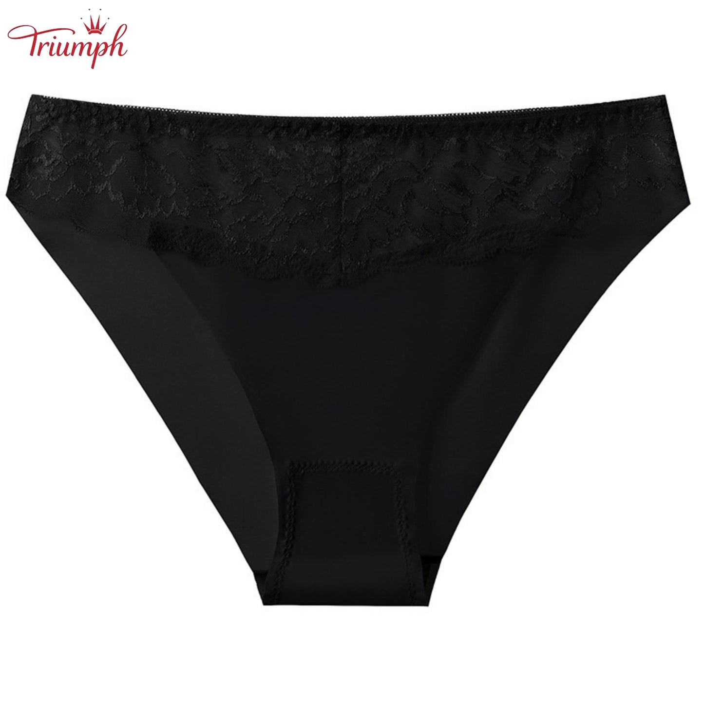 Triumph - Безплатна доставка，4 пакета дантелени слипове，Коприна и памук，4 цвята，40-85 KG и повече