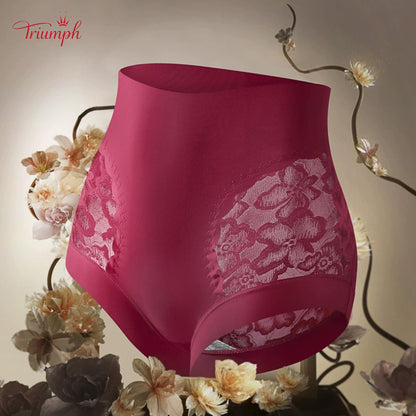 Triumph - Безплатна доставка.Комплект от 4 бр. Висококачествени дантелени бикини с висока талия.