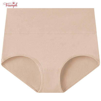 Triumph - Комплект от 4 памучни слипове, безплатна доставка, контрол на корема, повдигане на дупето