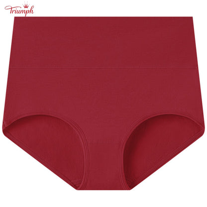 Triumph - Комплект от 4 памучни слипове, безплатна доставка, контрол на корема, повдигане на дупето