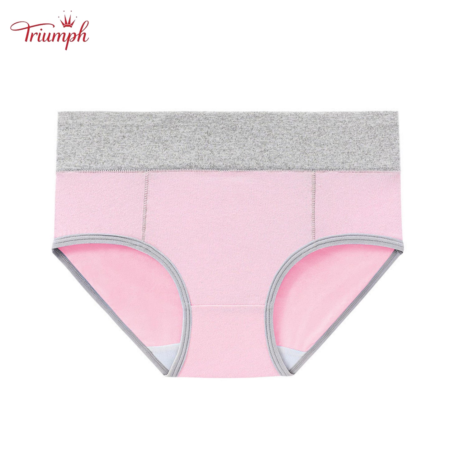 Triumph -Дамски комплект бельо от 4 части，Висок еластичен колан за бельо，Подходяща за 40-110 KG