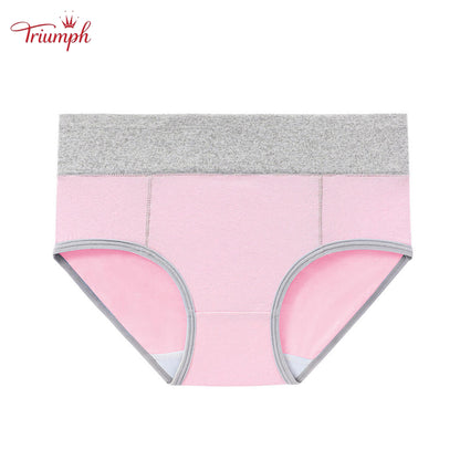 Triumph -Дамски комплект бельо от 4 части，Висок еластичен колан за бельо，Подходяща за 40-110 KG
